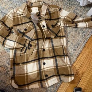 Brown flannel jacket